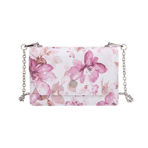 POCHETTE FIORITO CON TRACOLLA