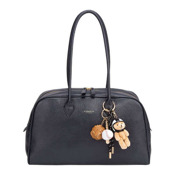 BORSA A SPALLA CON MANICO LUNGO E CHARM - immagine 8