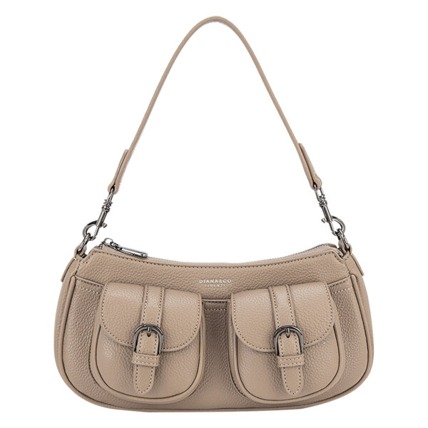 BORSA A SPALLA CON DOPPIE TASCHE - immagine 8