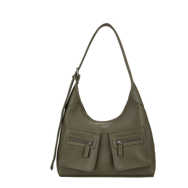 BORSA A SPALLA CON DOPPIE TASCHE - immagine 8