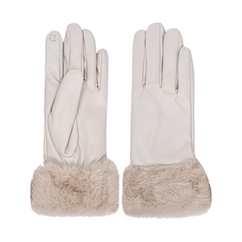 GUANTI IN SINTETICO CON PELLICCIA