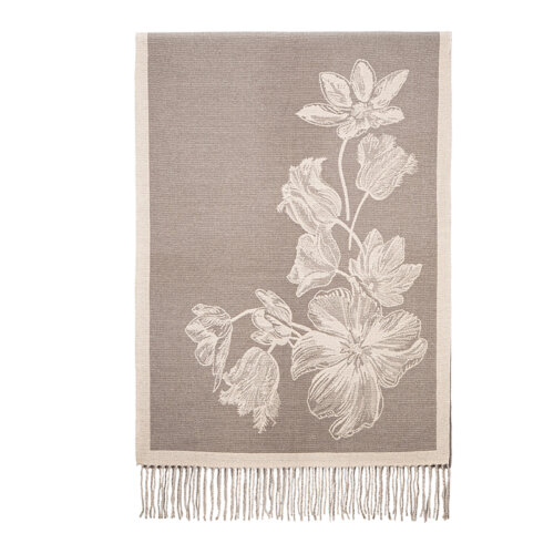 SCIARPA CON TRAMA FIORI