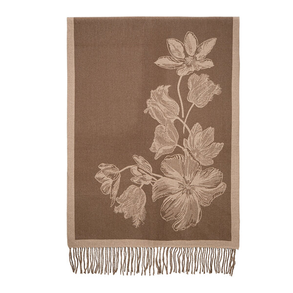 SCIARPA CON TRAMA FIORI - immagine 7