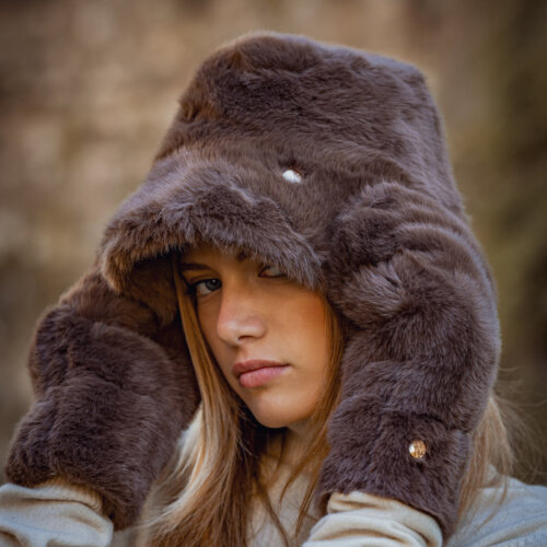 CAPPELLO IN PELLICCIA SINTETICA