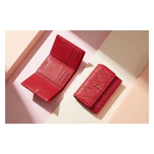 PORTAFOGLIO TRAPUNTATO CON PATTINA