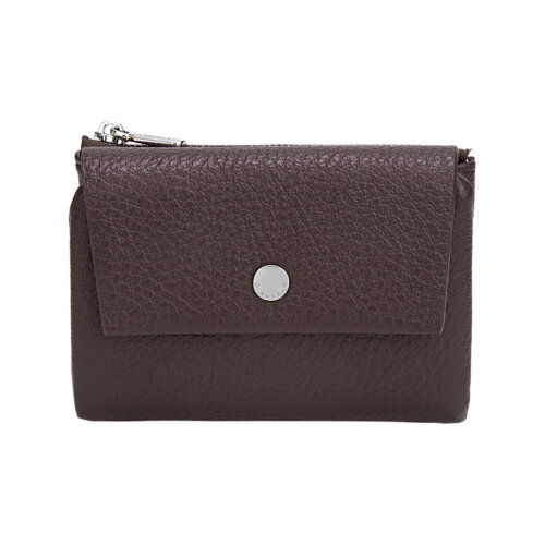 PORTAFOGLIO MARTELLATO CON BOTTONE