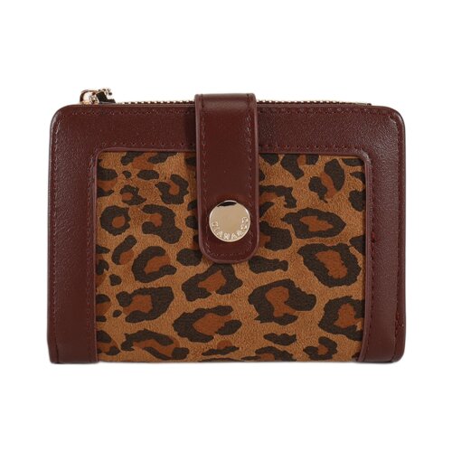 PORTAFOGLIO CON LINGUETTA STAMPA LEOPARDATO